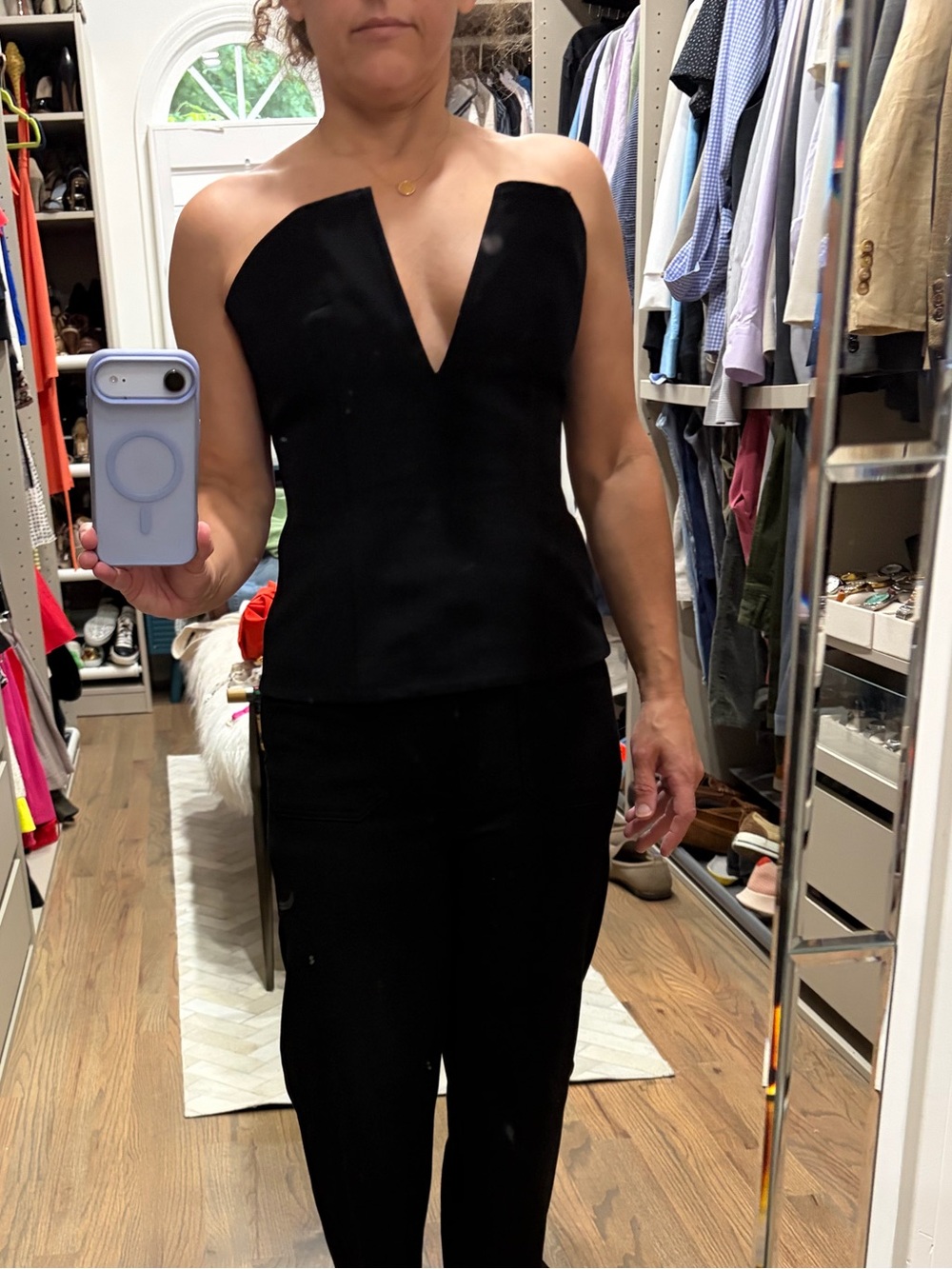 NICHOLAS Black Strapless Top